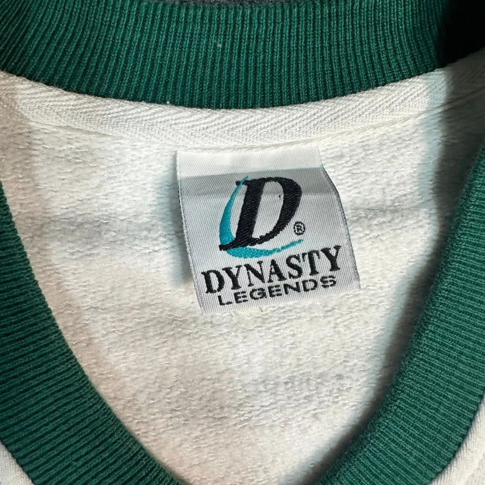 Vintage Dynasty Legends Green‎ Bay Packers V Neck Sweatshirt USA Made Mens Large